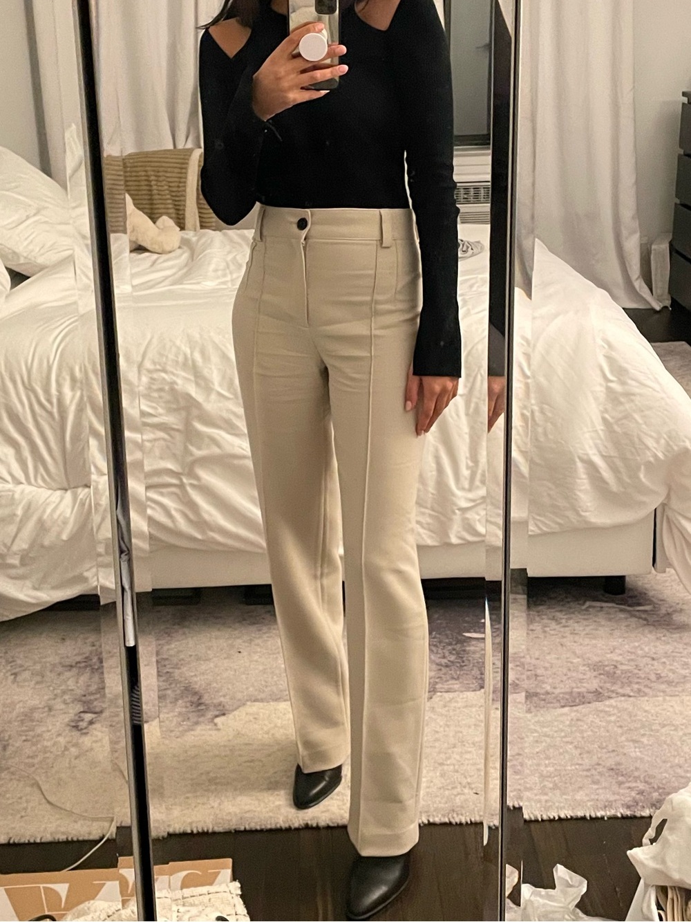 ZARA beige trousers